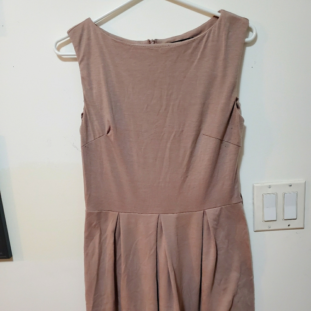 Blush pleated Dress
